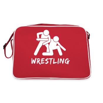 Wrestling - Retro Bag - red/white - Back