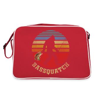 Poisson bar Bassquatch - Sac Retro - rouge/blanc - Dos