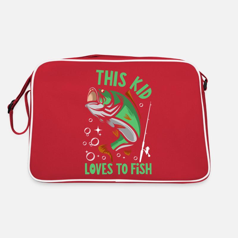 Cet enfant adore pêcher Sac Retro