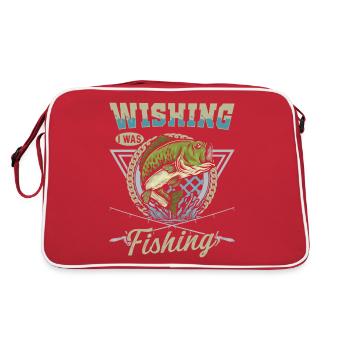 J’aimerais pêcher - Sac Retro - rouge/blanc - Dos