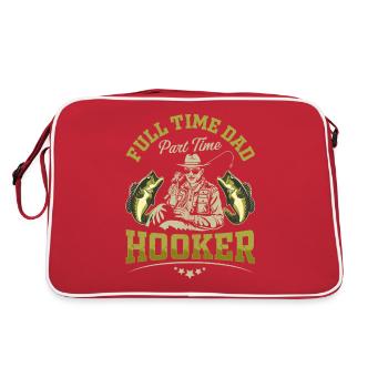 Full Time Dad Part Time Hookers - Retro Bag - red/white - Back