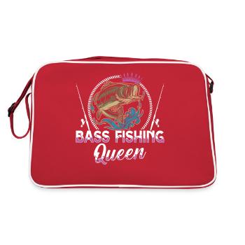 Reine de la pêche à l’achigan - Sac Retro - rouge/blanc - Dos