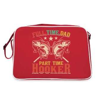 Papa à temps plein, prostituées à temps partiel - Sac Retro - rouge/blanc - Dos
