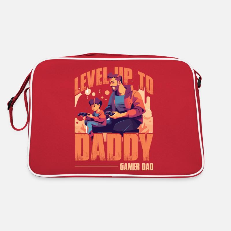 Level Up To Daddy Gamer Dad Retro Tasche