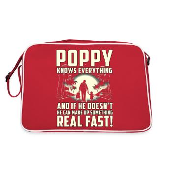 Poppy sait tout - Sac Retro - rouge/blanc - Dos