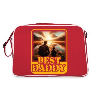 Best Daddy - Retro Bag - red/white - Back