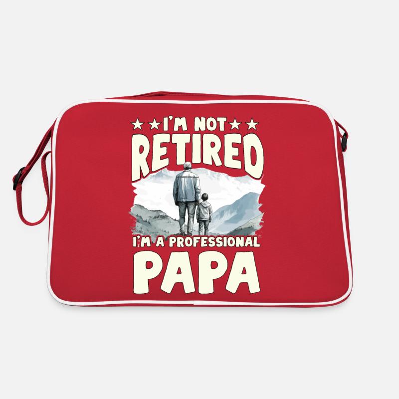 Ich bin nicht im Ruhestand, ich bin ein professioneller Papa Retro Tasche