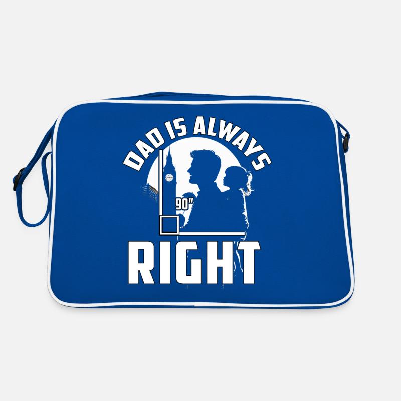 Dad is always right Retro Bag