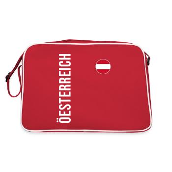 Autriche, Oesi, drapeau autrichien - Sac Retro - rouge/blanc - Dos