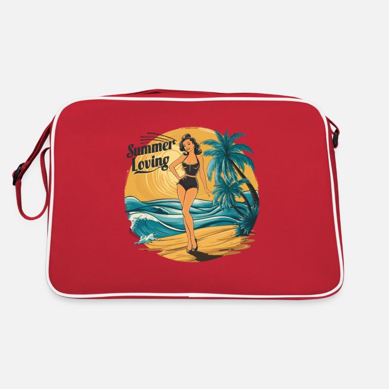 Retro Summer Loving Beach Vibes für einen Retro Tasche
