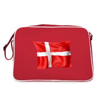 Dannebrog drapeau danois drapeau danemark - Sac Retro - rouge/blanc - Dos