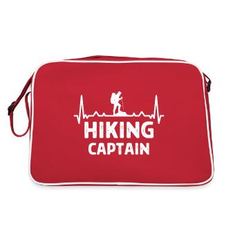 Klettern Kletterer Hiking Sprüche Geschenk - Retro Tasche - Rot/Weiß - Hinten