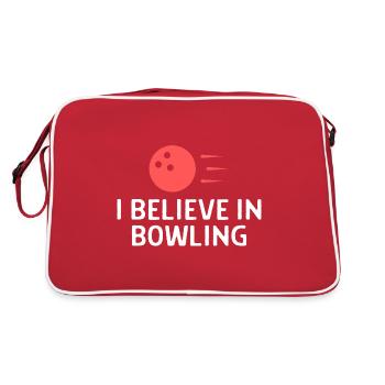 Bowling Dictons Bowling Bowler Skittles Cadeau - Sac Retro - rouge/blanc - Dos