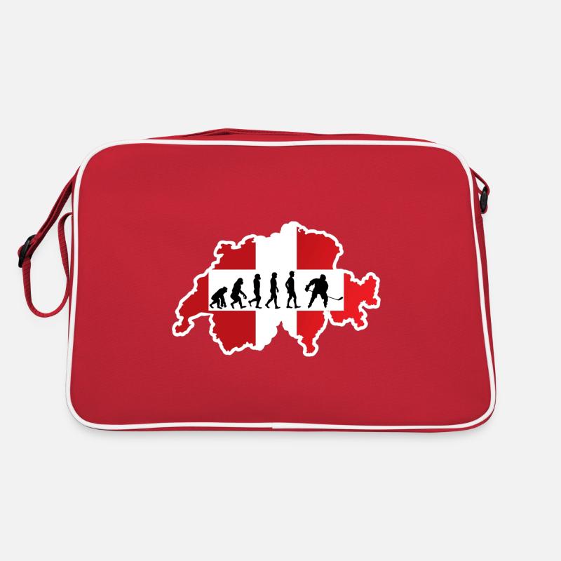 Ice hockey evolution Switzerland Retro Bag