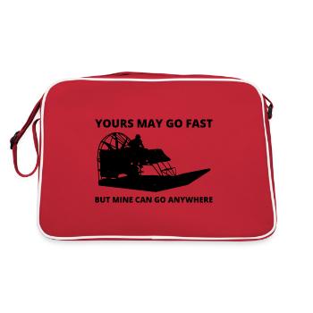 Airboat Fanboat Airboating Planeboat Bateau de marais - Sac Retro - rouge/blanc - Dos