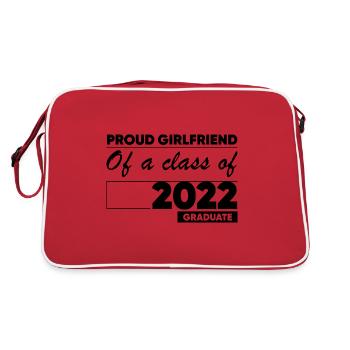 Proud Girlfriend of A Class of 2022 Graduate Gift - Retro Bag - red/white - Back