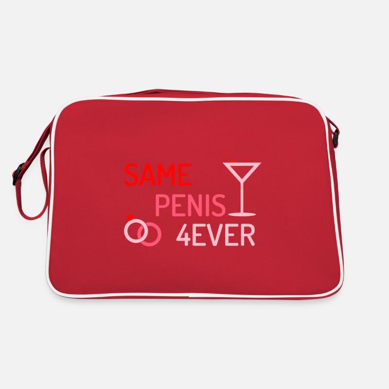 Same Penis Forever Junggesellenabschieds Parver 01 Retro Tasche