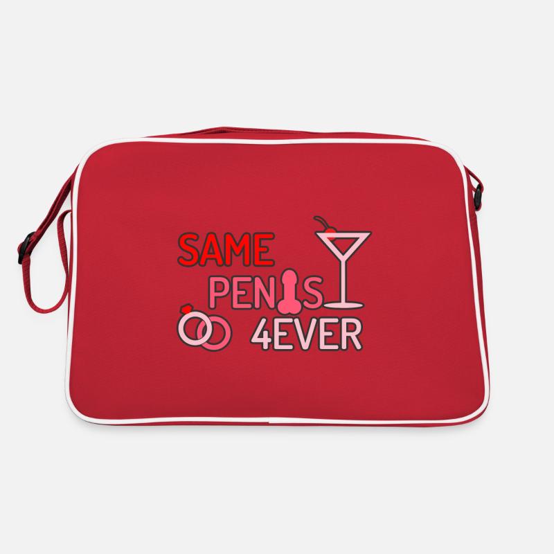 Same Penis Forever Junggesellenabschieds Party Retro Tasche