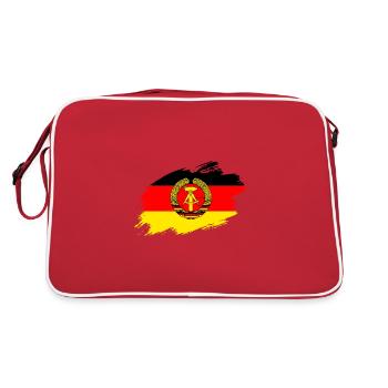 Drapeau d'enseigne DDR Allemagne de l'Est - Sac Retro - rouge/blanc - Dos