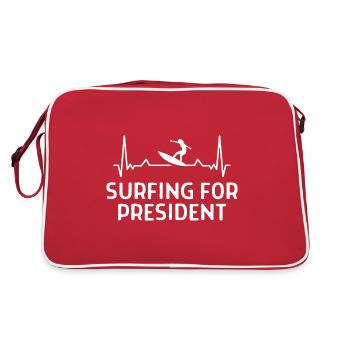Surfer Surfer Funny Sniffer Cadeau - Sac Retro - rouge/blanc - Dos