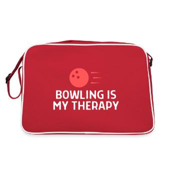 Bowling Dictons Bowling Bowler Skittles Cadeau - Sac Retro - rouge/blanc - Dos