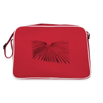 Des lignes vintage à l’horizon - Sac Retro - rouge/blanc - Dos