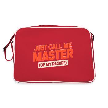 Master De Mon Diplôme | Drôle de diplôme de fin d’études - Sac Retro - rouge/blanc - Dos