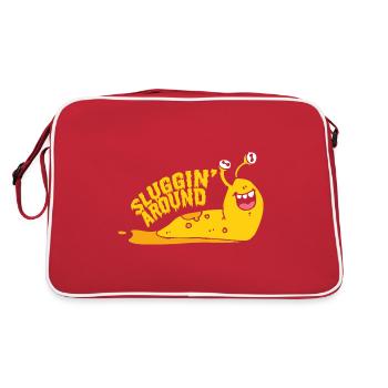Sluggin autour de la limace de banane - Sac Retro - rouge/blanc - Dos