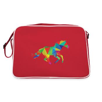 Horse Riding - Retro Bag - red/white - Back