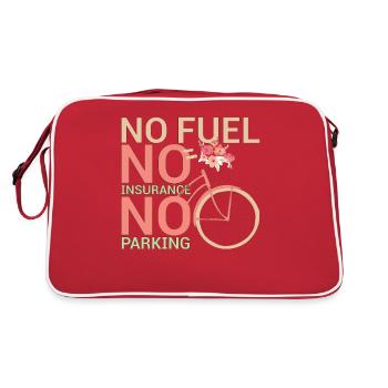 Cycliste Vélo respectueux de l’environnement Vélo Non - Sac Retro - rouge/blanc - Dos