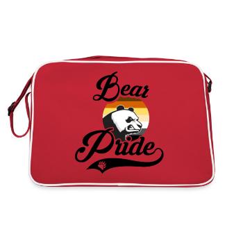 Bear Pride LGBT Gay Pride CSD Bear Fetish Community - Retro Bag - red/white - Back