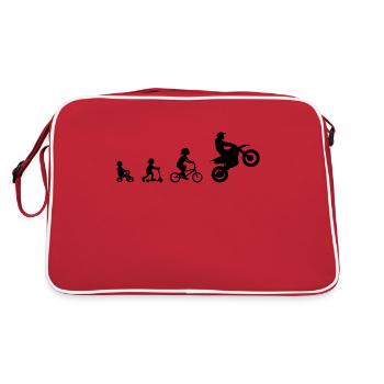 Evolution Enduro Cross Sumo Bike Motorcycle Biker - Retro Bag - red/white - Back