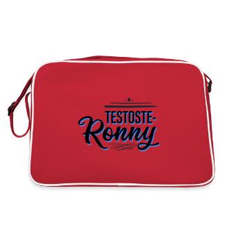 Testoste Ronny - Funny names - Retro Bag - red/white - Back