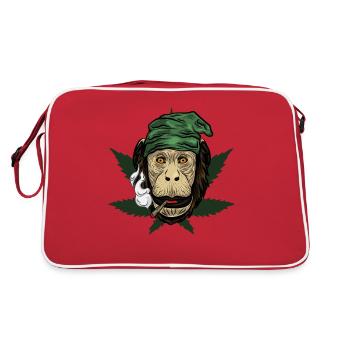 Kiffender Singe Avec Joint - Sac Retro - rouge/blanc - Dos