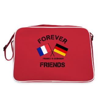 Franco-German friendship Erasmus Europe - Retro Bag - red/white - Back