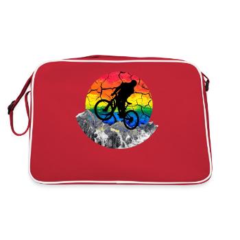 cool downhill - cadeau VTT VTT - Sac Retro - rouge/blanc - Dos