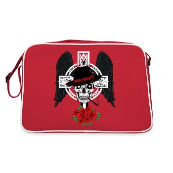 Cross Gangster Italy Mafia Evil Spirit Halloween - Retro Bag - red/white - Back