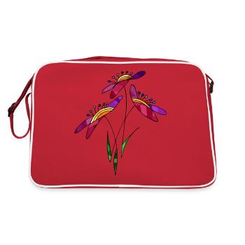 Fleurs - Sac Retro - rouge/blanc - Dos