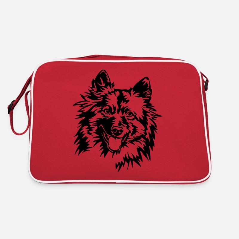 Wolfspitz Head Retro Bag