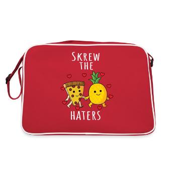 Pizza Hawaï Ananas Pizza Manger - Sac Retro - rouge/blanc - Dos