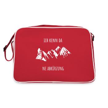 Wandern Abkürzung - Retro Tasche - Rot/Weiß - Hinten