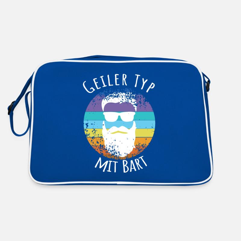 Herren Geiler Typ mit Bart Retro Tasche