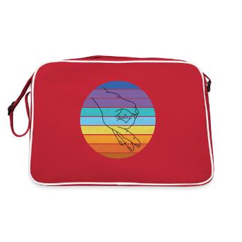 Regarder à l’intérieur Retro Meme - Sac Retro - rouge/blanc - Dos