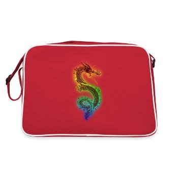 Art Dragon - Retro Bag - red/white - Back
