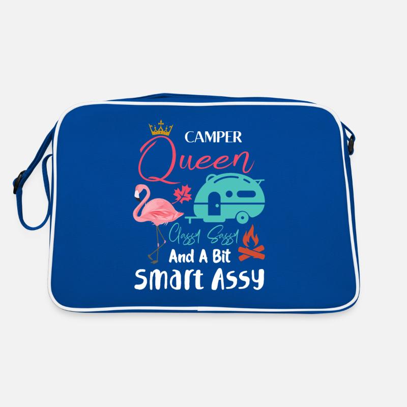 Camper queen classy Sassy and a bit Smart sassy Retro Bag