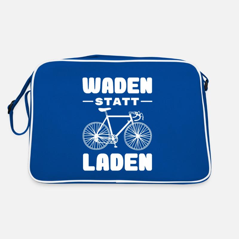 Fahrrad - Waden statt Laden - MTB Rennrad Spruch Retro Tasche