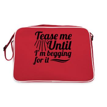 Sexual Naughty Tease Me Until I'M - Retro Bag - red/white - Back