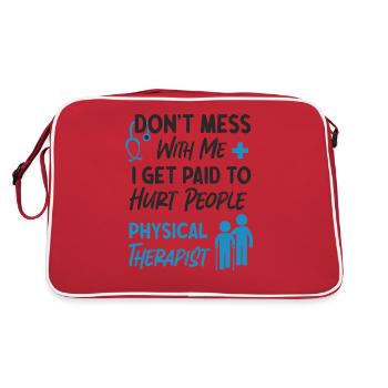 Physical Therapist Therapy - Retro Bag - red/white - Back