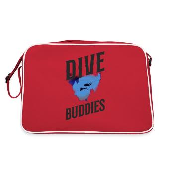 Scuba Diving Diver Dive Buddies - Sac Retro - rouge/blanc - Dos