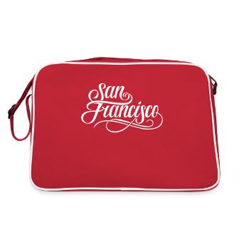 San Francisco - Retro Bag - red/white - Back